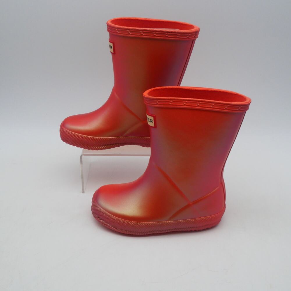 NEW Hunter Boots Kids First Classic Nebula Rhythmic Pink Toddler Girls 7 UK 5 - Picture 2 of 8